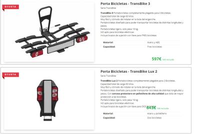 Portabicicletas de Remolque - TransBike