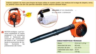 Soplador/Aspirador a gasolina Garland GAS 550G (25,4cc) - Máquinas y  Herramientas online