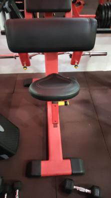 Una Mano Biceps Banco Scott Mancuerna Soporte Mancuernas Las