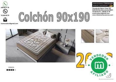 Colchón Visco Látex 90x200 cm  Calidad Premium Española al Mejor Precio-  SEGUNDAMANO BD