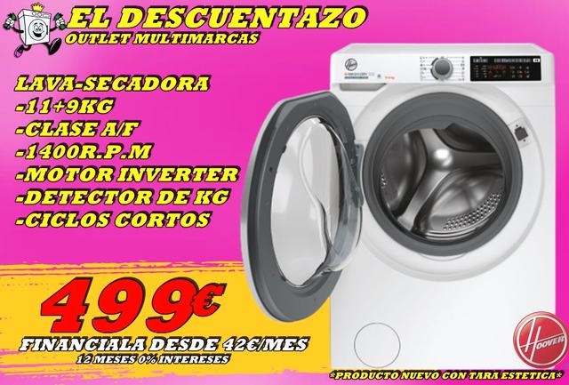 Milanuncios - LAVADORA HOOVER DE 9KG EN OFERTA