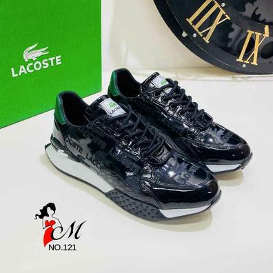  Lacoste Zapatillas deportivas para hombre, Negro - : Ropa,  Zapatos y Joyería