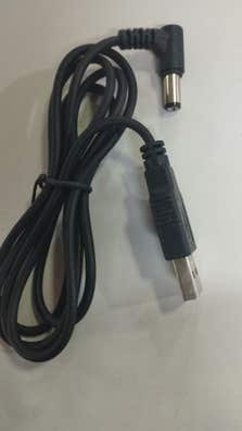 Milanuncios - Cable alimentación USB negro a jack DC