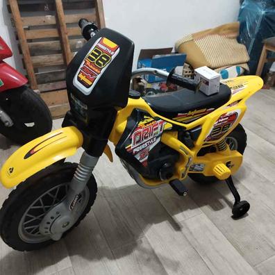 Moto Eléctrica Niños +3 Años 12v Con 2 Ruedas Auxiliares Verde