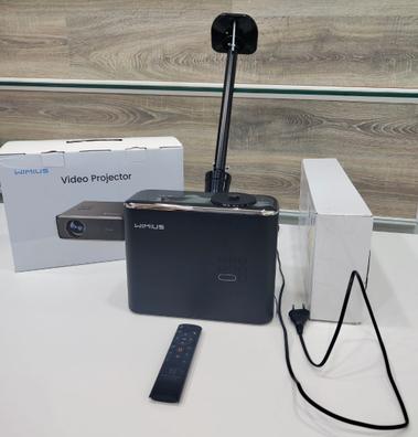 Mini proyector, 4K 1080P WiFi Bluetooth 5.0 Proyector de película 4 puntos  de corrección trapezoidal 6000 LM Proyector de video con altavoces de