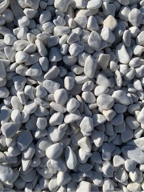 Canto rodado Blanco piedra de mármol, 25kg, Piedras decorativas para  Jardín o espacios exteriores, 20/40