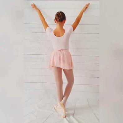 Maillot Manga Corta para Niñas, Ropa Danza Ballet Jazz