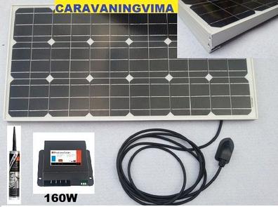 Kit panel solar plegable 105W con regulador de carga