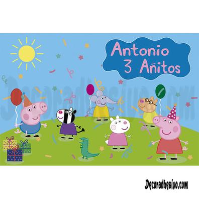 Milanuncios - Pancarta cumpleaños Peppa Pig