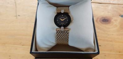 RELOJ LANSCOTTE ROYAL LADY EN ACERO CHAPADO EN ORO CON CIRCONITAS -  Joyerías Ya