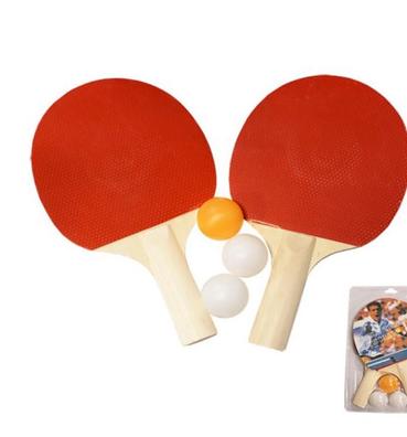Raqueta Ping Pong + 3 Bolas Juego Y Entretenimiento
