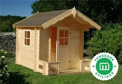 Casita infantil Tom 220x180 cm, Casitas infantiles de madera baratas para  niños Palmako