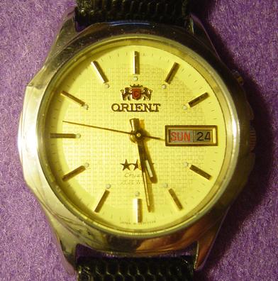 Reloj orient 3 estrellas dorado online precio