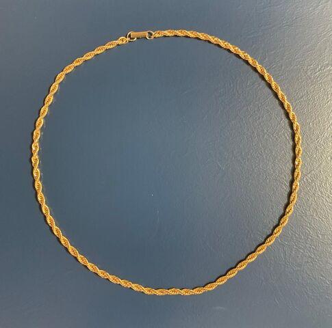 Milanuncios Cadena-collar de cordón oro 14k-gf 60cm