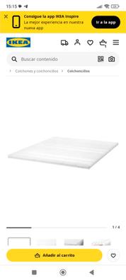 TUDDAL Colchoncillo / topper de confort, blanco, 140x200 cm - IKEA