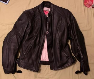 chaqueta moto mujer ixon lover rosa