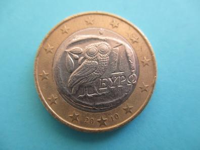 moneda de 1 euro buho de la suerte