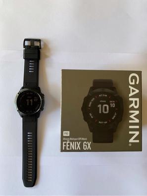 Garmin Fenix 6X Pro Solar Titanio y correa de cuero QuickFit 26 mm en  promoción