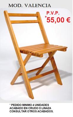 Positivo Especificidad Cerco Sillas plegables de madera Muebles de segunda mano baratos | Milanuncios