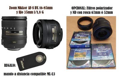 Filtro Objetivos Para Nikon D5600 Filtro Uv De 55 Mm Y 58 Mm Para