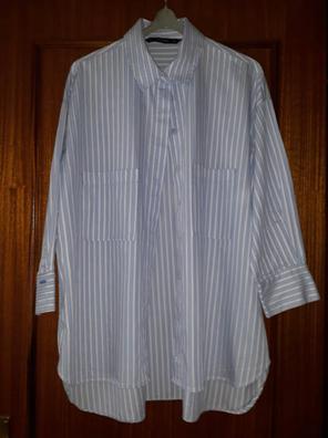 Camisa blanca topos online zara