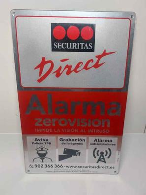 Cartel Securitas Direct de Alarma Disuasoria. En PVC Modelo 2023