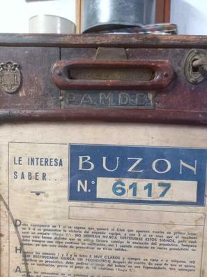 Buzones de correo montados en la pared, buzón de seguridad, resistente a la  intemperie, vintage, buzón de cartas para exterior, metálico antiguo