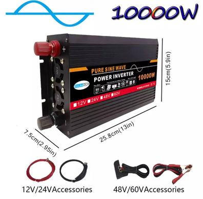 Inversor De Onda Sinusoidal 5000w 10000w 24v 220v Pantalla Lcd Power  Inverter