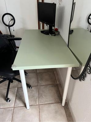 LINNMON / ADILS escritorio, gris oscuro/blanco, 100x60 cm - IKEA