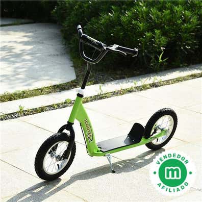 Patinete Plegable KIDSPRO4 - 3 Ruedas Regulable en Altura, Negro