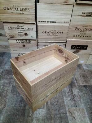 Caja de madera natural con tapa, 40 x 30 x 10 cm, caja de