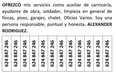 Ayudante carniceria Ofertas de empleo. Buscar y encontrar trabajo |  Milanuncios