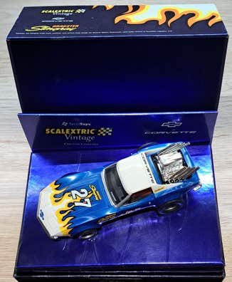 SCX SCALEXTRIC - Corvette Dragster Stingray - Vintage - Boîte D'origine