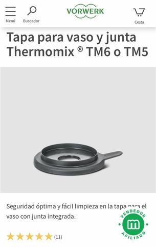 Tapa Vaso y Junta Thermomix TM5 TM6 Original