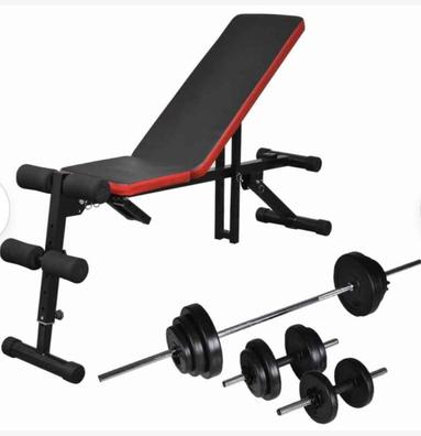 Soporte Ajustable para Barras de Pesas Estante Soporte Multifuncional para  Ejercicios - en Hogar y Oficina Carga 150 kg Altura Regulable Entre 103 y