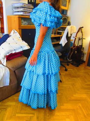 Trajes flamenca azul Moda de segunda mano barata | Milanuncios