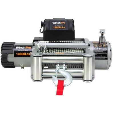 WinchPro - Cabrestante Eléctrico 12V 2000kg/4500lbs, 15m De Cuerda