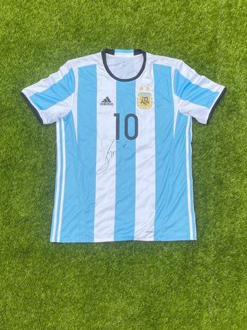 Hasta aquí despensa píldora Milanuncios - Camiseta argentina firmada por Leo Messi