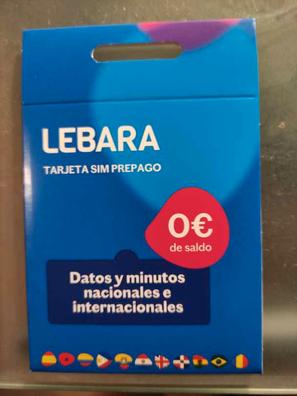 LEBARA MOVIL TARJETA SIM PREPAGO ESPAÑOLA INTERNET 4G+ ESPAÑA
