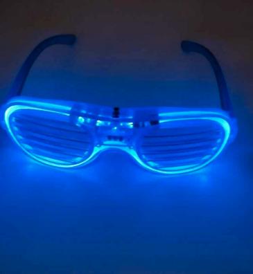 Comprar Gafas luminosas LED EL cable luz de neón gafas con visera Bar gafas  de fiesta para fiestas de Navidad y Halloween gafas LED
