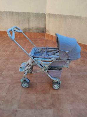 BABY JOY Cochecito de bebé, carro delantero y trasero para niños pequeños  con asiento convertible, portavasos, arnés de 5 puntos, mango ajustable