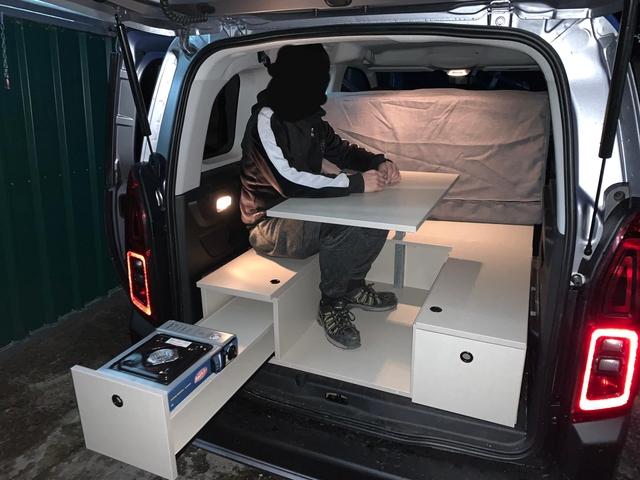  Mueble Kit Camper con colchón para Berlingo, Partner