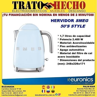 SMEG 7 CUP Hervidor de agua (gris) : : Hogar y Cocina