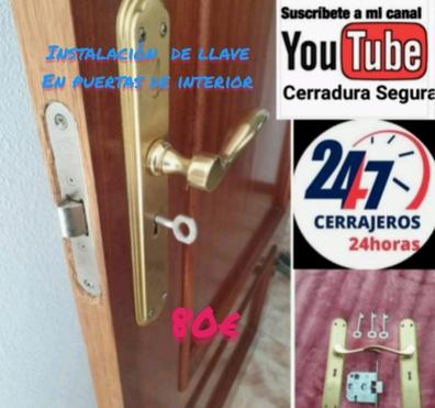 2 Piezas Cerradura para puerta de Seguridad Cerradura Puerta Interior con  Tornillos para Salón Dormitorio Baño