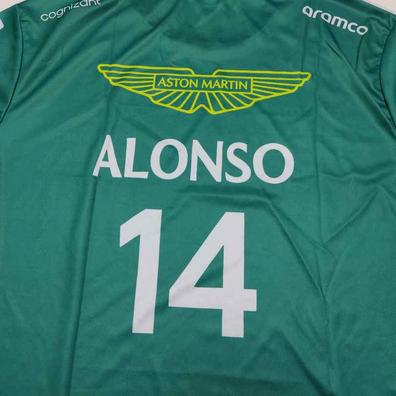 Camiseta Aston Martín Fernando Alonso de segunda mano por 20 EUR en Los  Alcázares en WALLAPOP