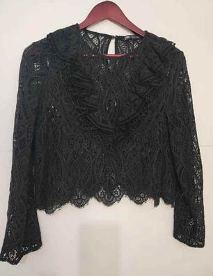 Blusa zara negra Moda y complementos de segunda mano barata