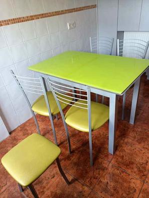 Mesa de cocina extensible A Coruña roble - negro