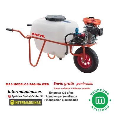 Carretilla sulfatadora 2 ruedas 100 litros eléctrica BJR 20 1 HP •  Intermaquinas