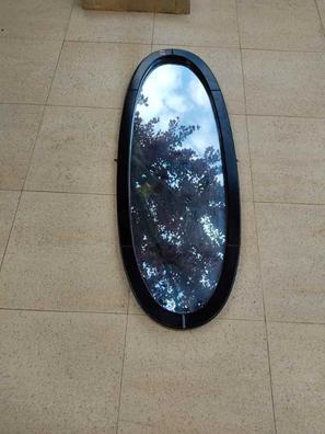espejo ovalado - marco de madera - Compra venta en todocoleccion