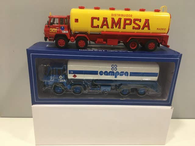 Camion Citerne CAMPSA Ancien En Tôle Litho - Rare Collection Rico Espagne - Jouet Vintage